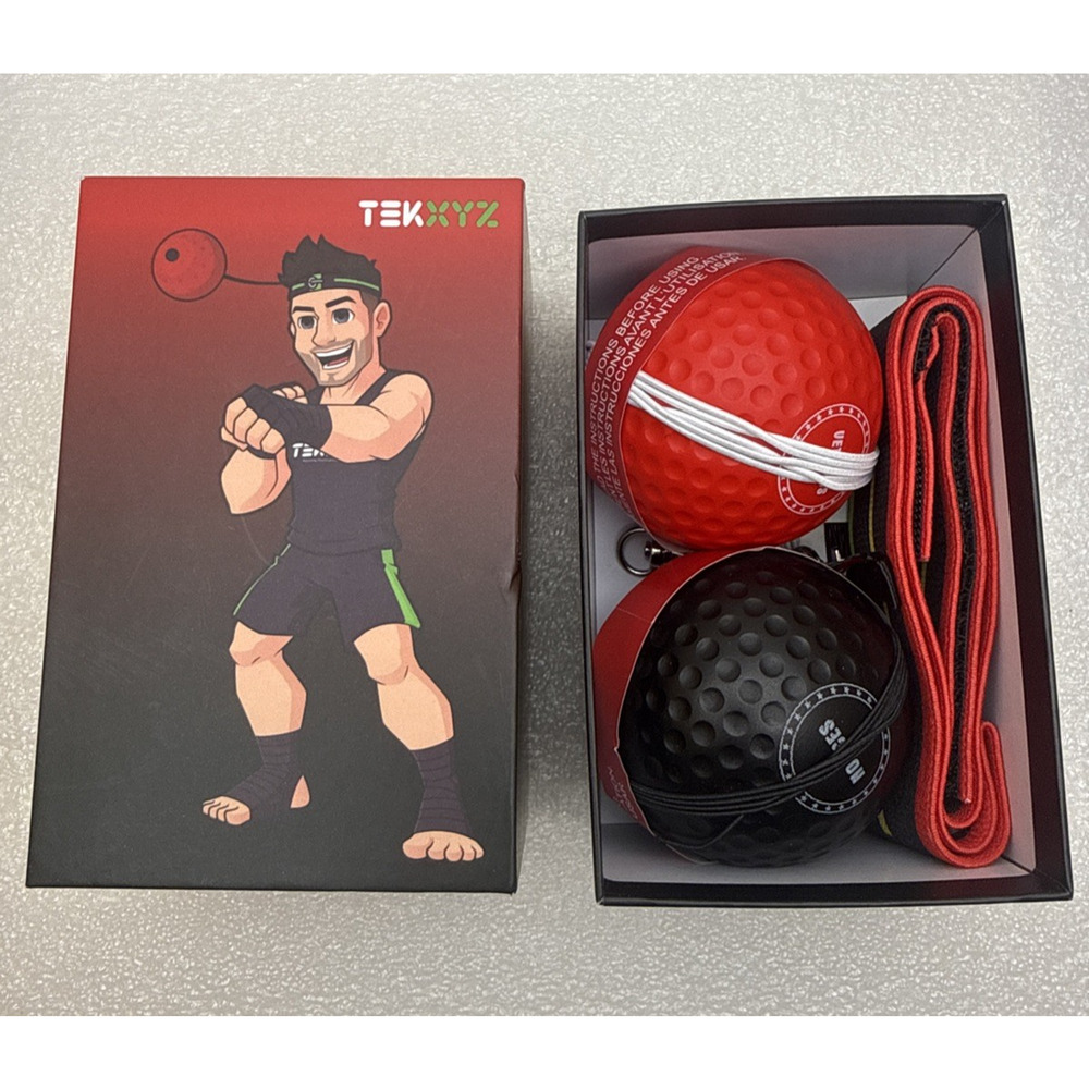 TEKXYZ® Reflex Ball w/Counter App & Online Community, 2 Difficulty Levels Box...